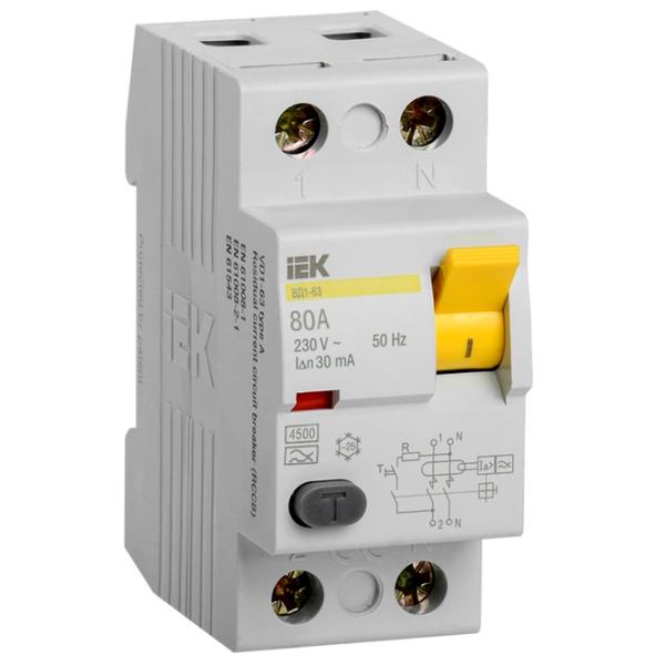 Дифференциальные автоматы IEK MDV10-2-080-030 80 A/ 230 В photo 2