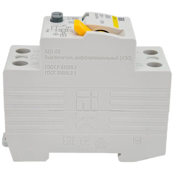 Дифференциальные автоматы IEK MDV10-2-080-030 80 A/ 230 В photo 3