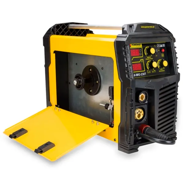 Сварочный аппарат Powermat PM-IMG-230T 230 В полуавтоматическая (MIG/ MAG), ручная дуговая (MMA), аргонно-дуговая (TIG)/ Желтый photo 3