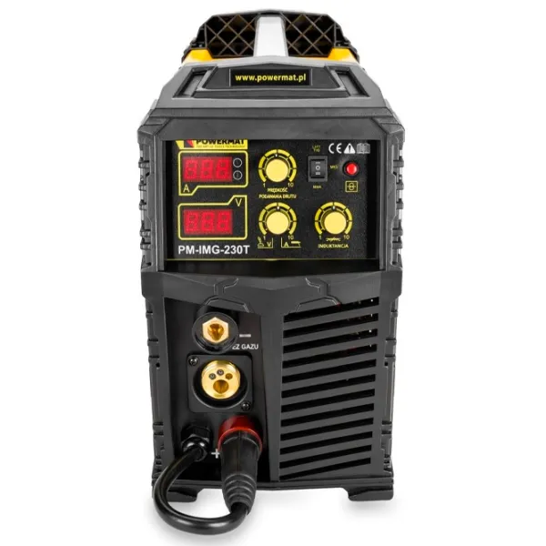 Сварочный аппарат Powermat PM-IMG-230T 230 В полуавтоматическая (MIG/ MAG), ручная дуговая (MMA), аргонно-дуговая (TIG)/ Желтый photo 4