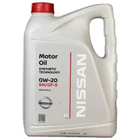 Моторное масло Nissan Motor Oil Synthetic Technology 0W-20 5 л синтетическое