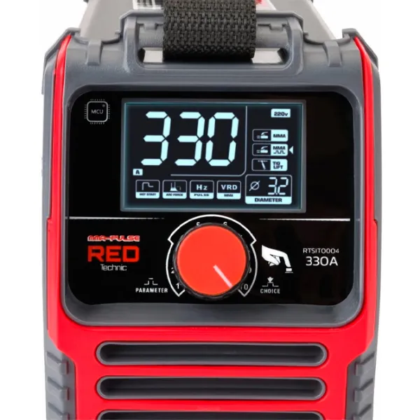 Aparat de sudat Red Technic RTSIT0004 230 V semiautomat (MIG/ MAG), cu electrod (MMA), cu gaz inert (TIG)/ Black photo 2