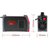 Aparat de sudat Red Technic RTSIT0004 230 V semiautomat (MIG/ MAG), cu electrod (MMA), cu gaz inert (TIG)/ Black photo 8