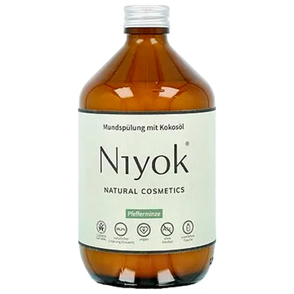 Apă de gură Niyok Ulei de cocos si mentă 500 ml photo 1