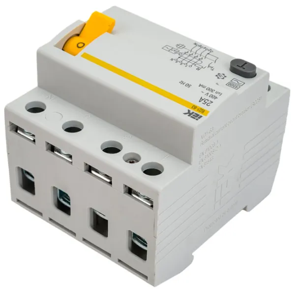 Дифференциальные автоматы IEK MDV10-4-025-300 25 A/ 380 В photo 3