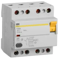 Întrerupătoare diferențiale IEK MDV10-4-100-030 100 A/ 400 V