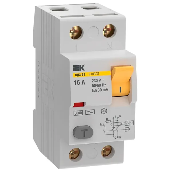 Întrerupătoare diferențiale IEK MDV20-2-016-030 16 A/ 230 V photo 1 Întrerupătoare diferențiale IEK MDV20-2-016-030 16 A/ 230 V photo 1
