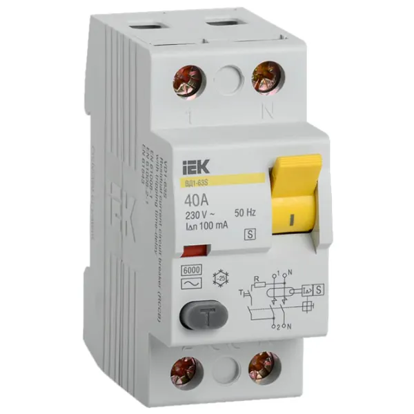 Întrerupătoare diferențiale IEK MDV12-2-040-100 40 A/ 230 V photo 1 Întrerupătoare diferențiale IEK MDV12-2-040-100 40 A/ 230 V photo 1