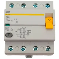 Întrerupătoare diferențiale IEK MDV12-4-040-100 40 A/ 400 V