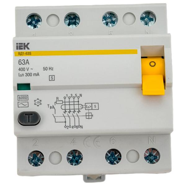 Дифференциальные автоматы IEK MDV12-4-063-300 63 A/ 400 В photo 1