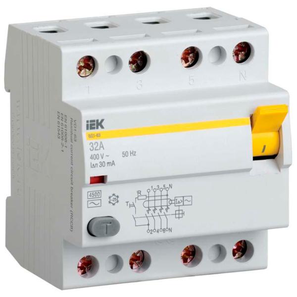 Întrerupătoare diferențiale IEK MDV10-4-100-100 32 A/ 400 V photo 1 Întrerupătoare diferențiale IEK MDV10-4-100-100 32 A/ 400 V photo 1
