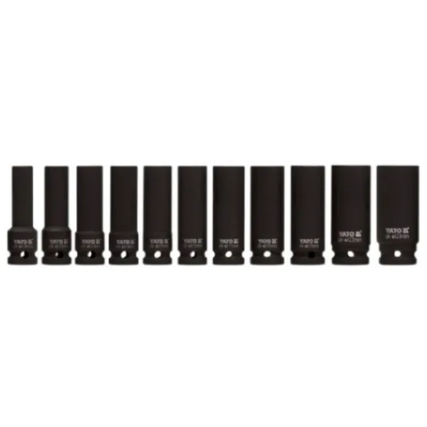 Набор головок торцевых Yato YT1054 Количество в наборе: 11 шт. photo 1