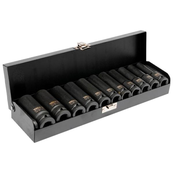 Набор головок торцевых Yato YT1054 Количество в наборе: 11 шт. photo 2