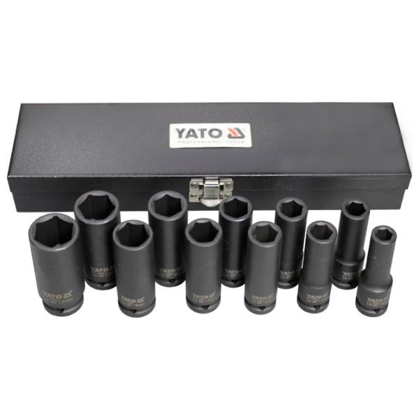Набор головок торцевых Yato YT1054 Количество в наборе: 11 шт. photo 3