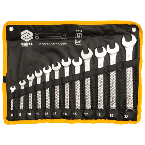 Комбинированный набор ключей Vorel VOR51710 Количество в наборе: 12 шт. photo 1