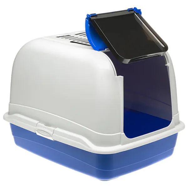 Лоток для кошек Ferplast Maxi Bella Cabrio Крытый/ Blue photo 2