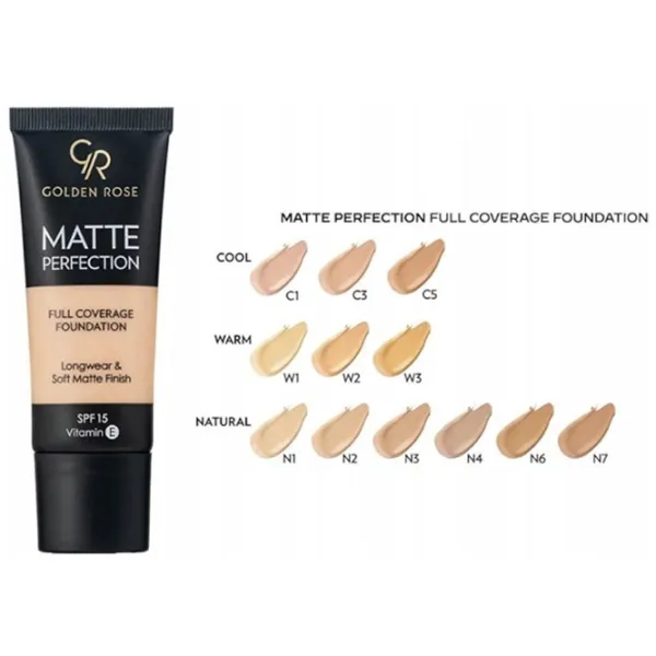 Тональный крем Golden Rose Matte Perfection Foundation 35 мл/ Слоновая кость photo 2