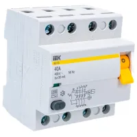 Întrerupătoare diferențiale IEK MDV10-4-040-030 40 A/ 380 V