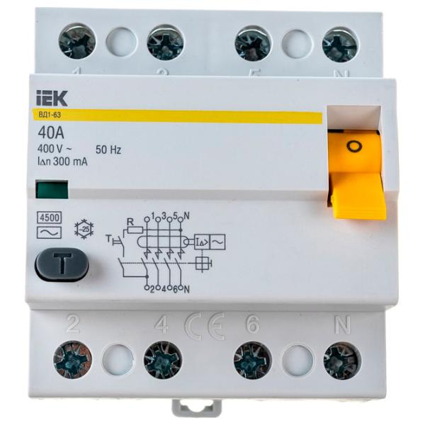 Дифференциальные автоматы IEK MDV10-4-040-100 40 A/ 380 В photo 3 Дифференциальные автоматы IEK MDV10-4-040-100 40 A/ 380 В photo 3