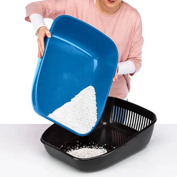 Лоток для кошек Ferplast Birba Открытый/ Blue photo 3 Лоток для кошек Ferplast Birba Открытый/ Blue photo 3