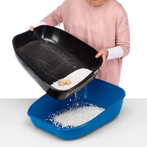 Лоток для кошек Ferplast Birba Открытый/ Blue photo 4 Лоток для кошек Ferplast Birba Открытый/ Blue photo 4