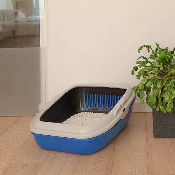 Лоток для кошек Ferplast Birba Открытый/ Blue photo 6 Лоток для кошек Ferplast Birba Открытый/ Blue photo 6