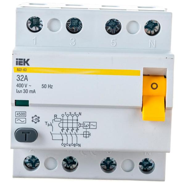 Întrerupătoare diferențiale IEK MDV10-4-032-030 32 A/ 380 V photo 3 Întrerupătoare diferențiale IEK MDV10-4-032-030 32 A/ 380 V photo 3