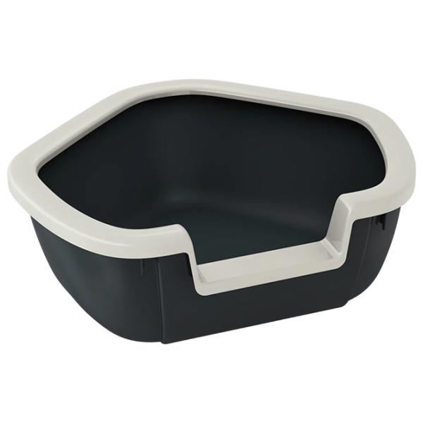 Лоток для кошек Ferplast Dama Углoвой/ Black photo 1 Лоток для кошек Ferplast Dama Углoвой/ Black photo 1