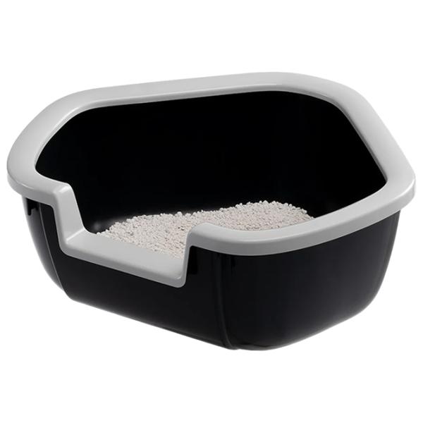 Лоток для кошек Ferplast Dama Углoвой/ Black photo 2 Лоток для кошек Ferplast Dama Углoвой/ Black photo 2