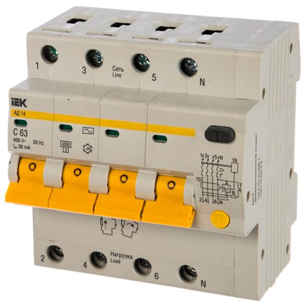 Дифференциальные автоматы IEK MAD10-4-063-C-030 63 A/ 400 В photo 1 Дифференциальные автоматы IEK MAD10-4-063-C-030 63 A/ 400 В photo 1