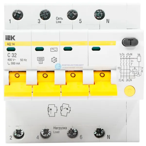 Дифференциальные автоматы IEK MAD10-4-063-C-030 63 A/ 400 В photo 2 Дифференциальные автоматы IEK MAD10-4-063-C-030 63 A/ 400 В photo 2
