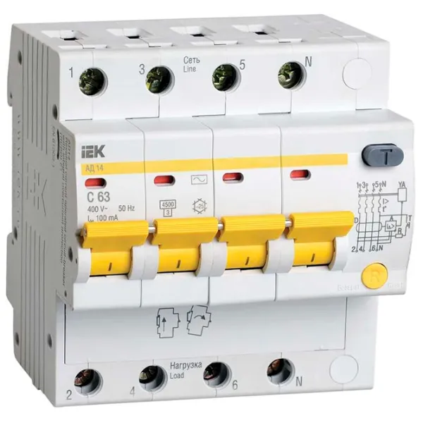Дифференциальные автоматы IEK MAD10-4-063-C-030 63 A/ 400 В photo 3 Дифференциальные автоматы IEK MAD10-4-063-C-030 63 A/ 400 В photo 3