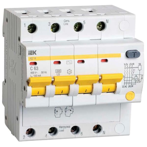 Дифференциальные автоматы IEK MAD10-4-063-C-030 63 A/ 400 В photo 3 Дифференциальные автоматы IEK MAD10-4-063-C-030 63 A/ 400 В photo 3