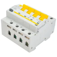 Întrerupătoare diferențiale IEK MAD10-4-063-C-100 63 A/ 220 V - 400 В photo 3