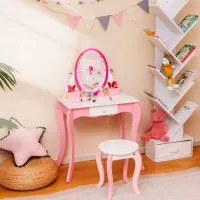 Joc de rol Costway Dressing table for children 3+ / Măsuță photo 3