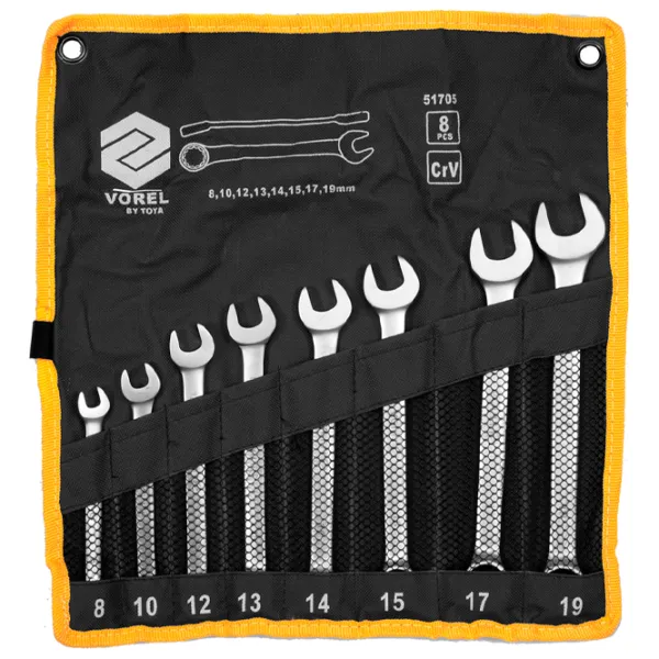 Комбинированный набор ключей Vorel VOR51705 Количество в наборе: 8 шт. photo 1