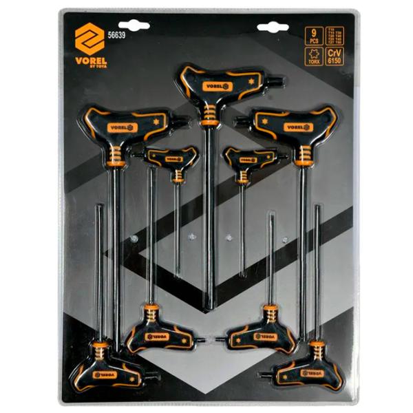 Набор ключей Torx Vorel VOR56639 Количество в наборе: 9 шт. photo 2