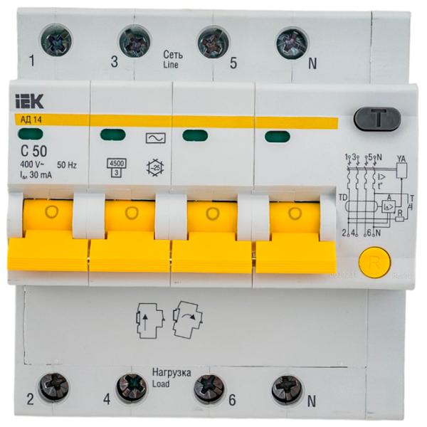 Дифференциальные автоматы IEK MAD10-4-050-C-030 50 A/ 400 В photo 1 Дифференциальные автоматы IEK MAD10-4-050-C-030 50 A/ 400 В photo 1