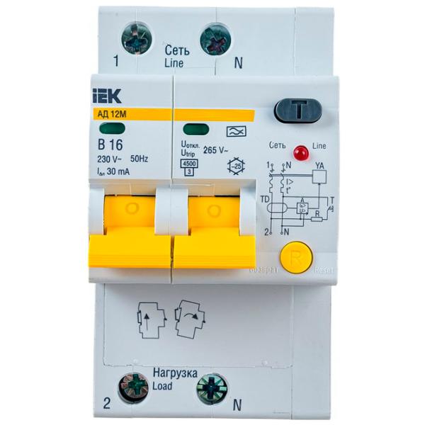 Дифференциальные автоматы IEK MAD10-4-040-C-300 30 A/ 220 В - 400 В photo 1