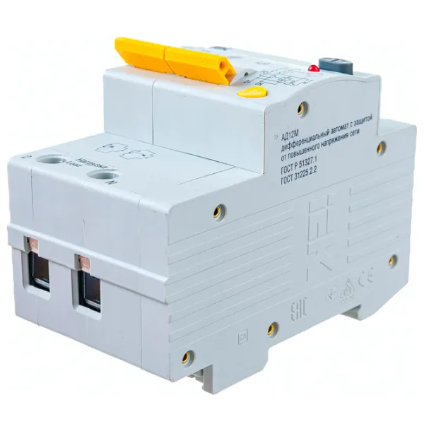 Дифференциальные автоматы IEK MAD10-4-040-C-300 30 A/ 220 В - 400 В photo 2