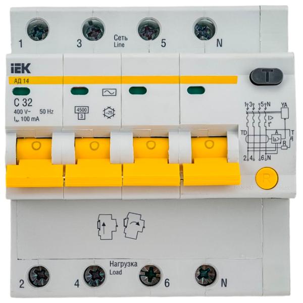 Întrerupătoare diferențiale IEK MAD12-2-025-B-030 32 A/ 220 V - 400 V photo 1 Întrerupătoare diferențiale IEK MAD12-2-025-B-030 32 A/ 220 V - 400 V photo 1