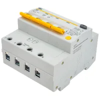 Дифференциальные автоматы IEK MAD12-2-025-B-030 32 A/ 220 В - 400 В photo 2