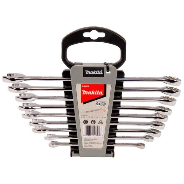 Комбинированный набор ключей Makita B-65539 Количество в наборе: 9 шт. photo 1 Комбинированный набор ключей Makita B-65539 Количество в наборе: 9 шт. photo 1