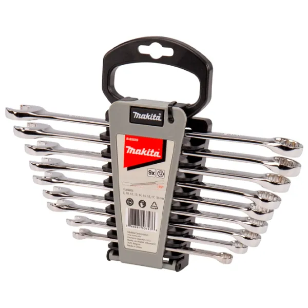 Комбинированный набор ключей Makita B-65539 Количество в наборе: 9 шт. photo 4 Комбинированный набор ключей Makita B-65539 Количество в наборе: 9 шт. photo 4