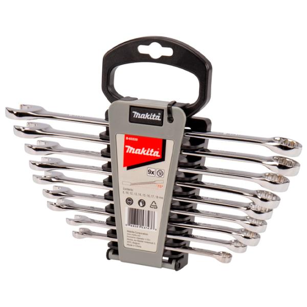 Комбинированный набор ключей Makita B-65539 Количество в наборе: 9 шт. photo 4 Комбинированный набор ключей Makita B-65539 Количество в наборе: 9 шт. photo 4