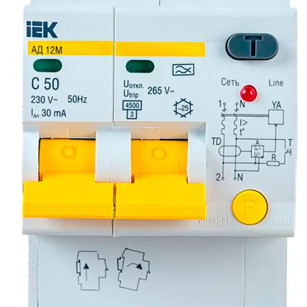 Întrerupătoare diferențiale IEK MAD12-2-050-C-030 50 A/ 220 V - 230 V photo 5 Întrerupătoare diferențiale IEK MAD12-2-050-C-030 50 A/ 220 V - 230 V photo 5