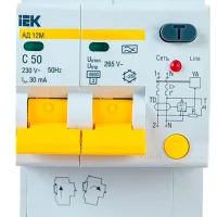 Дифференциальные автоматы IEK MAD12-2-050-C-030 50 A/ 220 В - 230 В photo 5