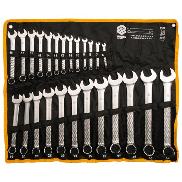 Комбинированный набор ключей Vorel VOR51715 Количество в наборе: 25 шт. photo 1