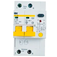 Întrerupătoare diferențiale IEK MAD12-2-025-C-030 25 A/ 220 V - 230 V