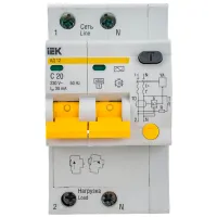 Întrerupătoare diferențiale IEK MAD12-2-025-C-030 20 A/ 400 V